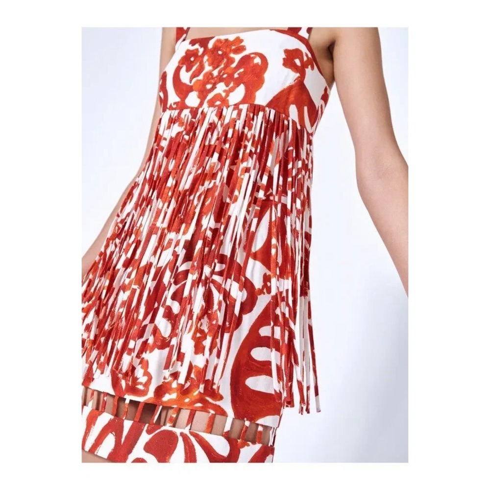 New NWT Alexis Dress Anika Maraschino Fringe Mini - Picture 2 of 12